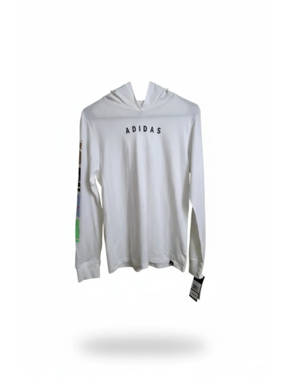 Adidas Long Sleeve Shirt With Hoodie Boys Size L 14/16